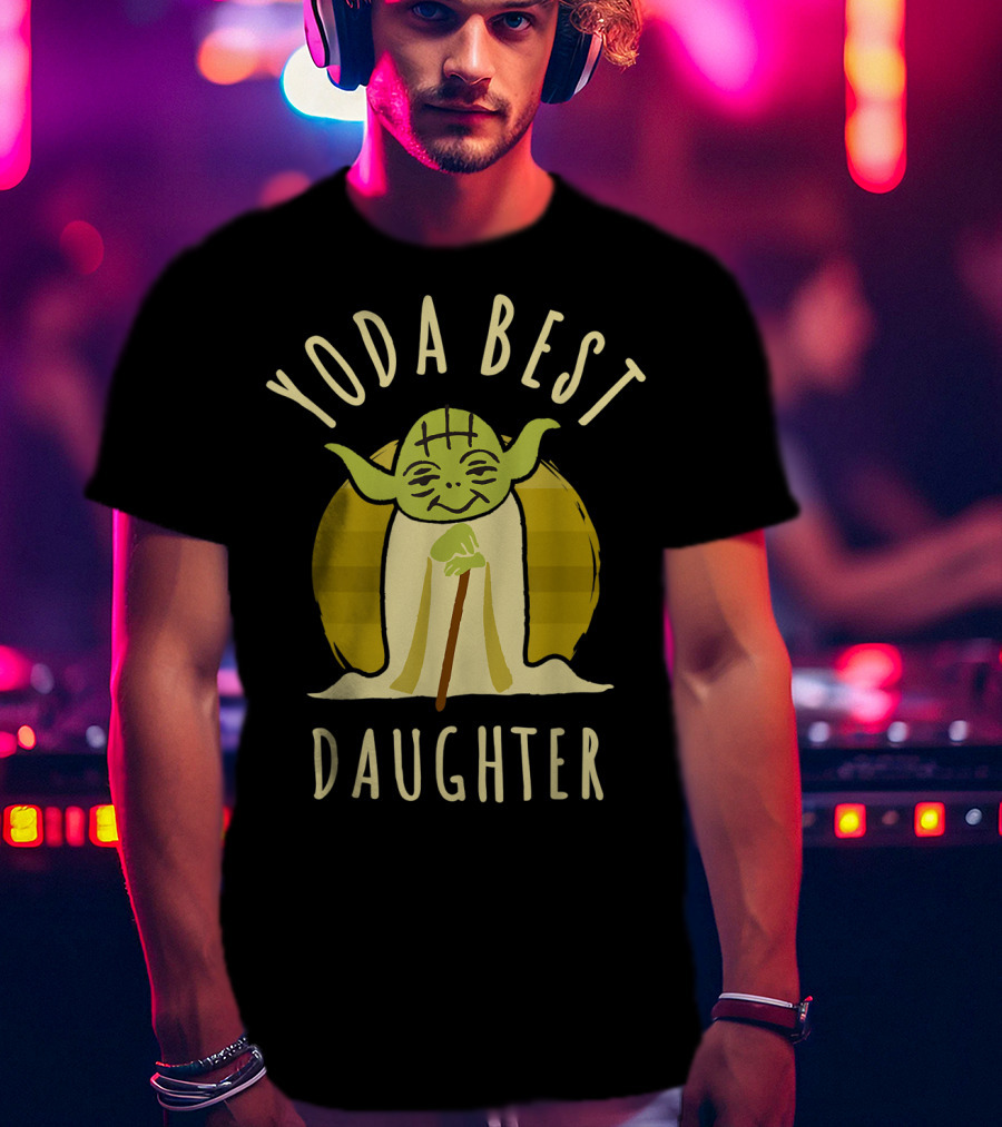 Yoda Best Daughter Cartoon Yoda Star Wars T-Shirt