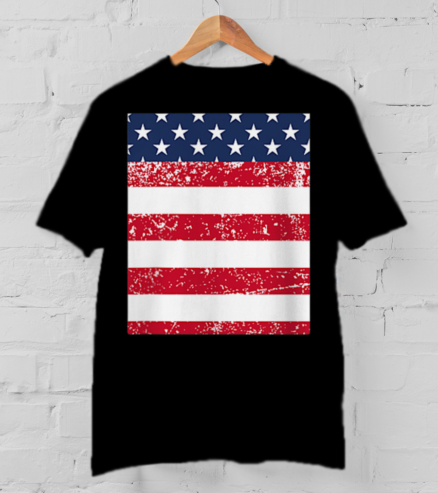 USA Pocket American Flag T-Shirt