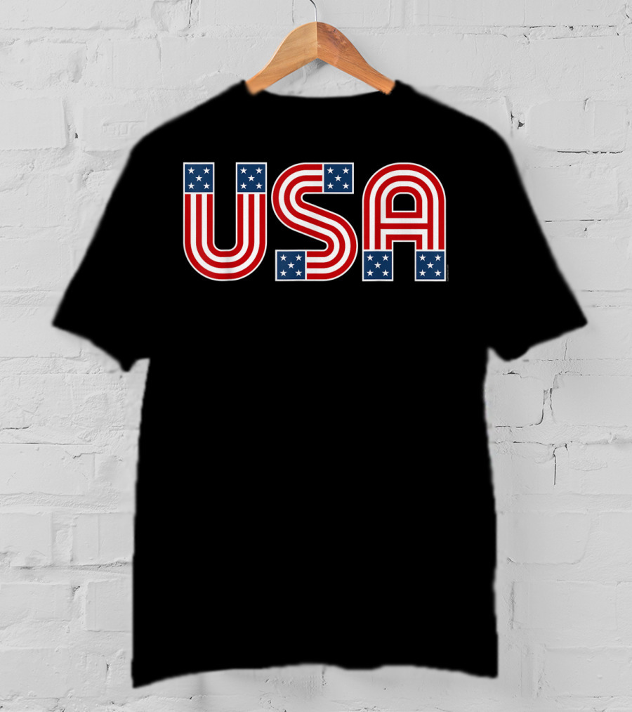 USA Stars And Stripes Patriotic American Flag T-Shirt