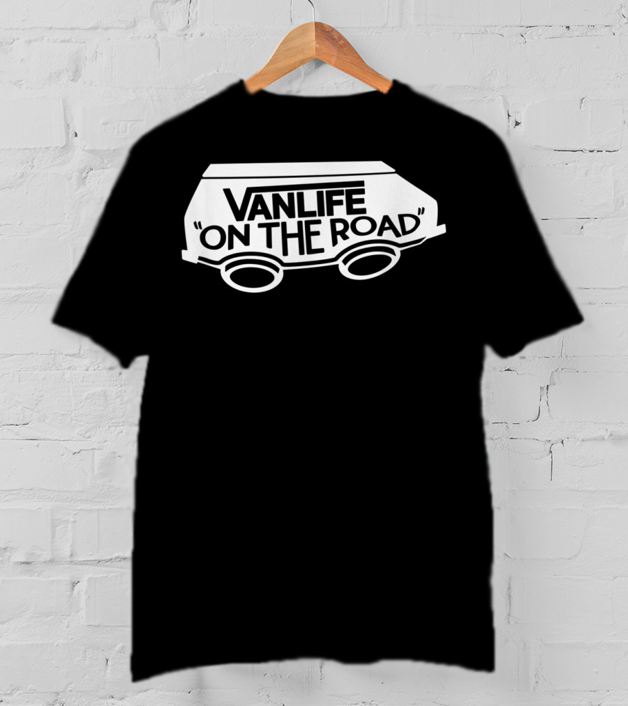 Vanlife On The Road Skater Surfer Campervan T-Shirt