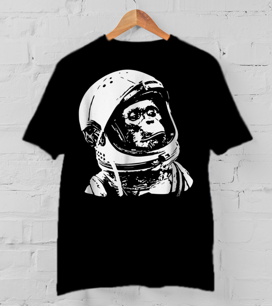 Vintage Space Astronaut Monkey Iconic Exploration T-Shirt