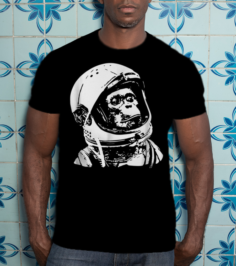 Vintage Space Astronaut Monkey Iconic Exploration T-Shirt