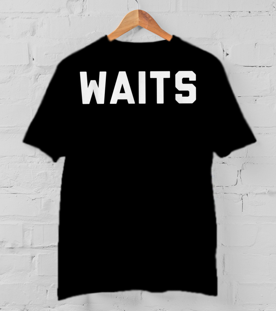 Waits Multiple Colors Text T-Shirt