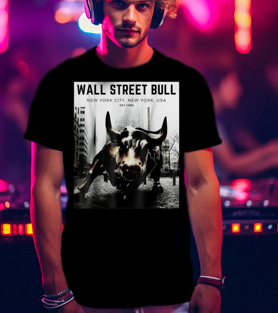 Wall Street Bull New York City EST-1986 T-Shirt