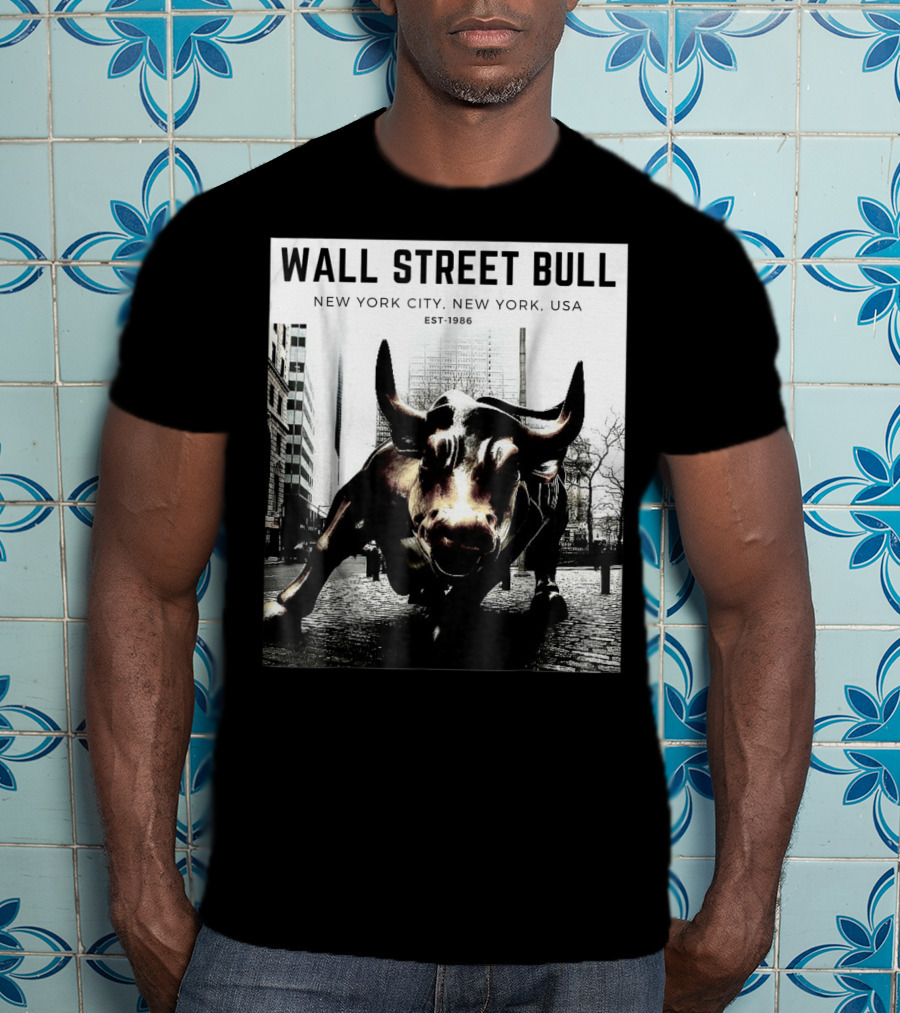 Wall Street Bull New York City EST-1986 T-Shirt