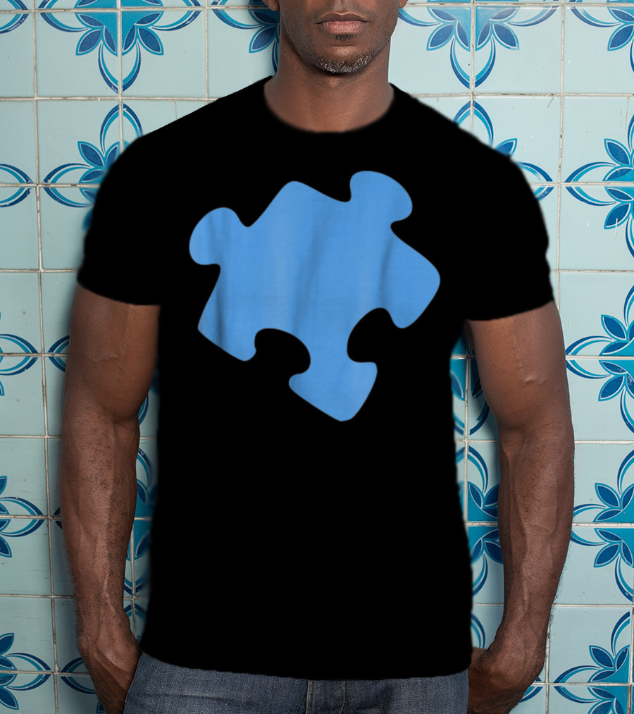 Blue Jigsaw Puzzle Piece T-Shirt