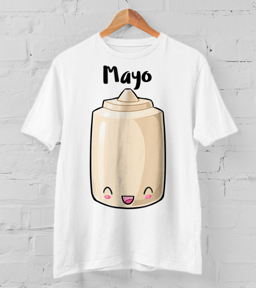 Kawaii Mayo Smiling Mayonnaise Bottle T-Shirt