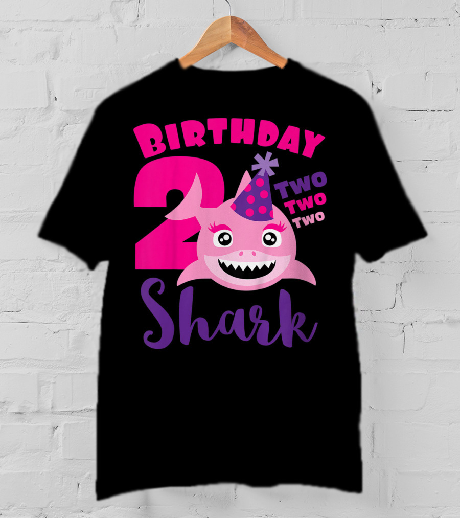 Birthday 2 Shark Two Two Two T-Shirt
