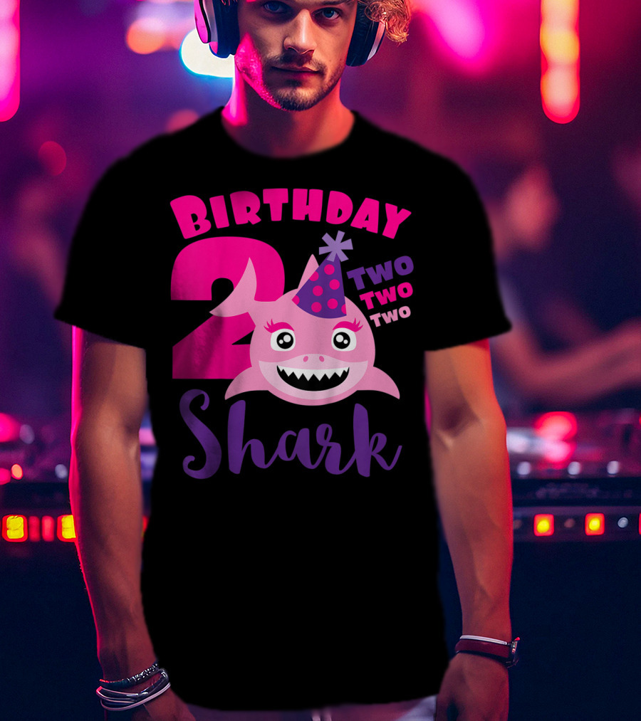 Birthday 2 Shark Two Two Two T-Shirt