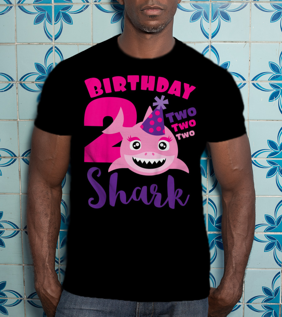 Birthday 2 Shark Two Two Two T-Shirt