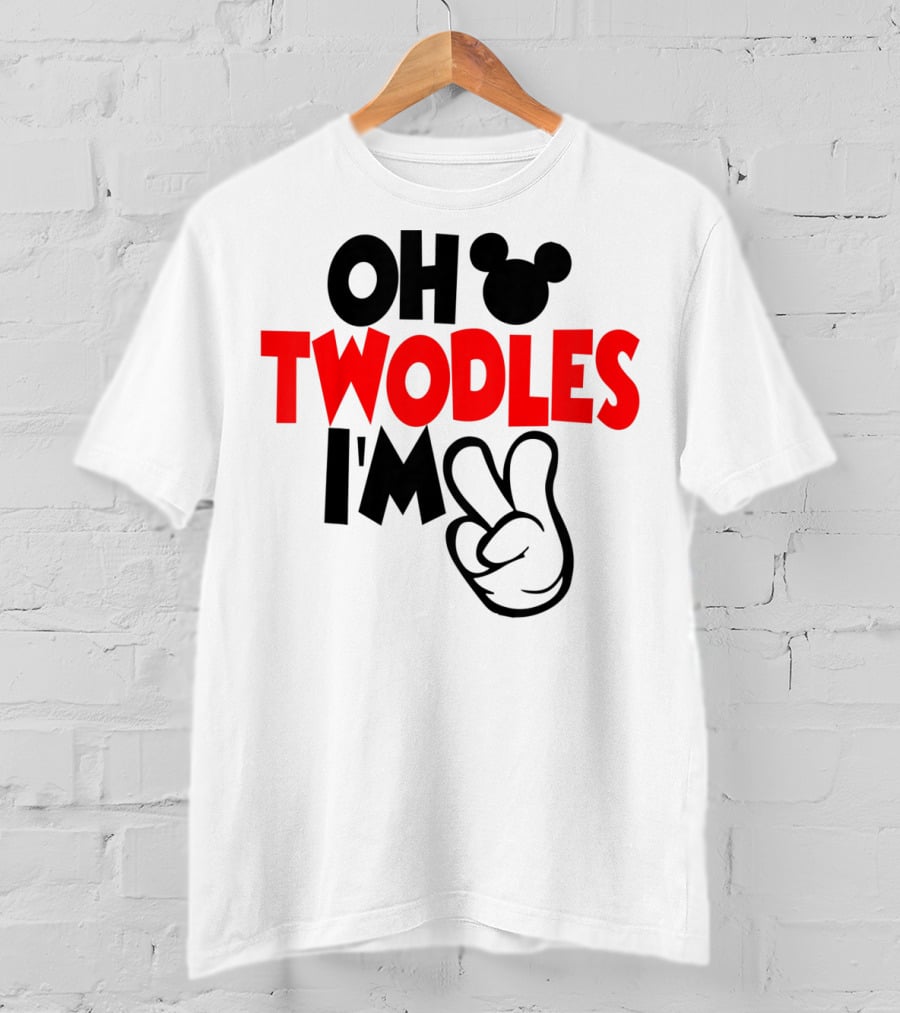 Oh Twodles I'm Two Year Old Birthday T-Shirt