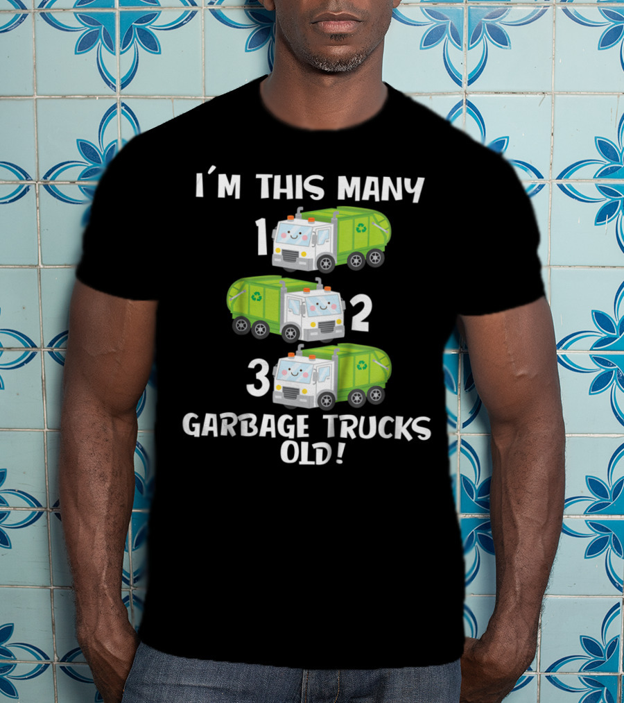 I'm This Many 1 2 3 Garbage Trucks Old T-Shirt