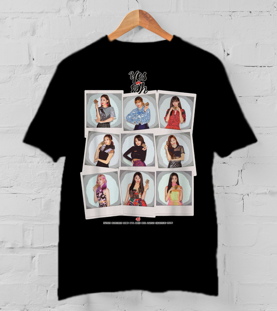 KPop Twice Yes Or Yes Sana Momo Nayeon Dahyun Jihyo Tzuyu Jeongyeon Chaeyoung Mina T-Shirt