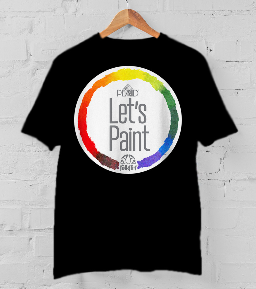 Plaid FolkArt Let's Paint Color Wheel T-Shirt