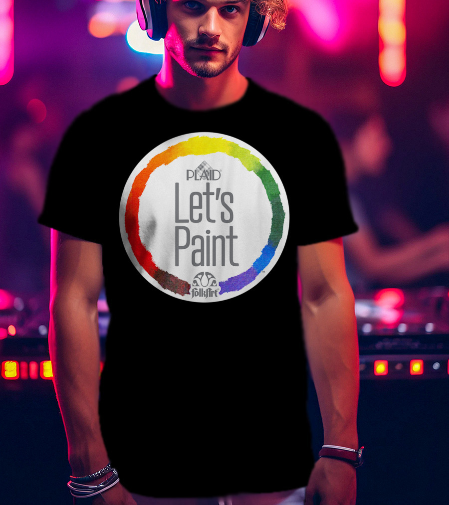 Plaid FolkArt Let's Paint Color Wheel T-Shirt