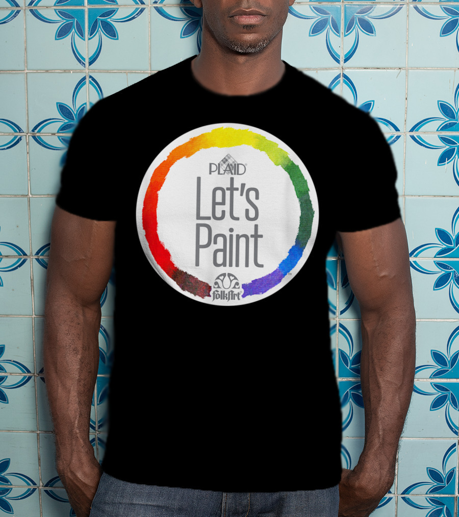 Plaid FolkArt Let's Paint Color Wheel T-Shirt