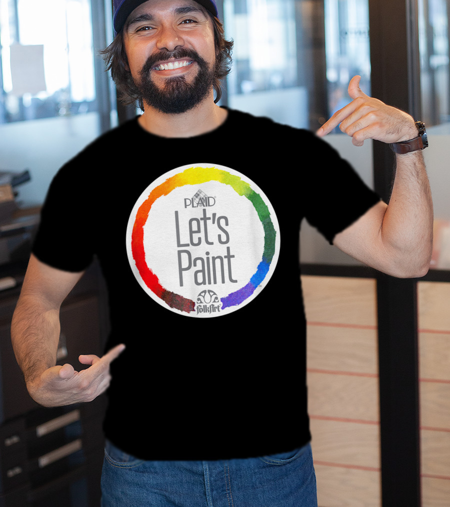 Plaid FolkArt Let's Paint Color Wheel T-Shirt