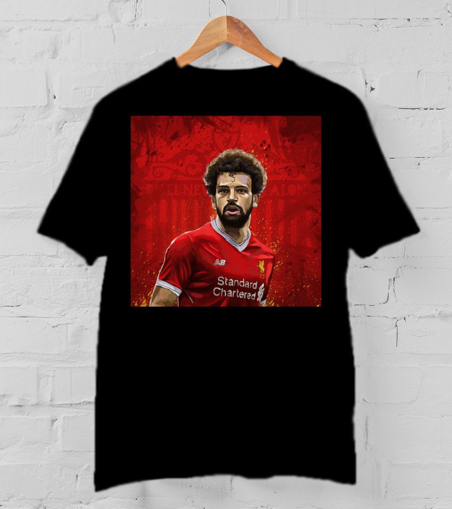 Liverpool Mohamed Salah Standard Chartered Red Jersey T-Shirt