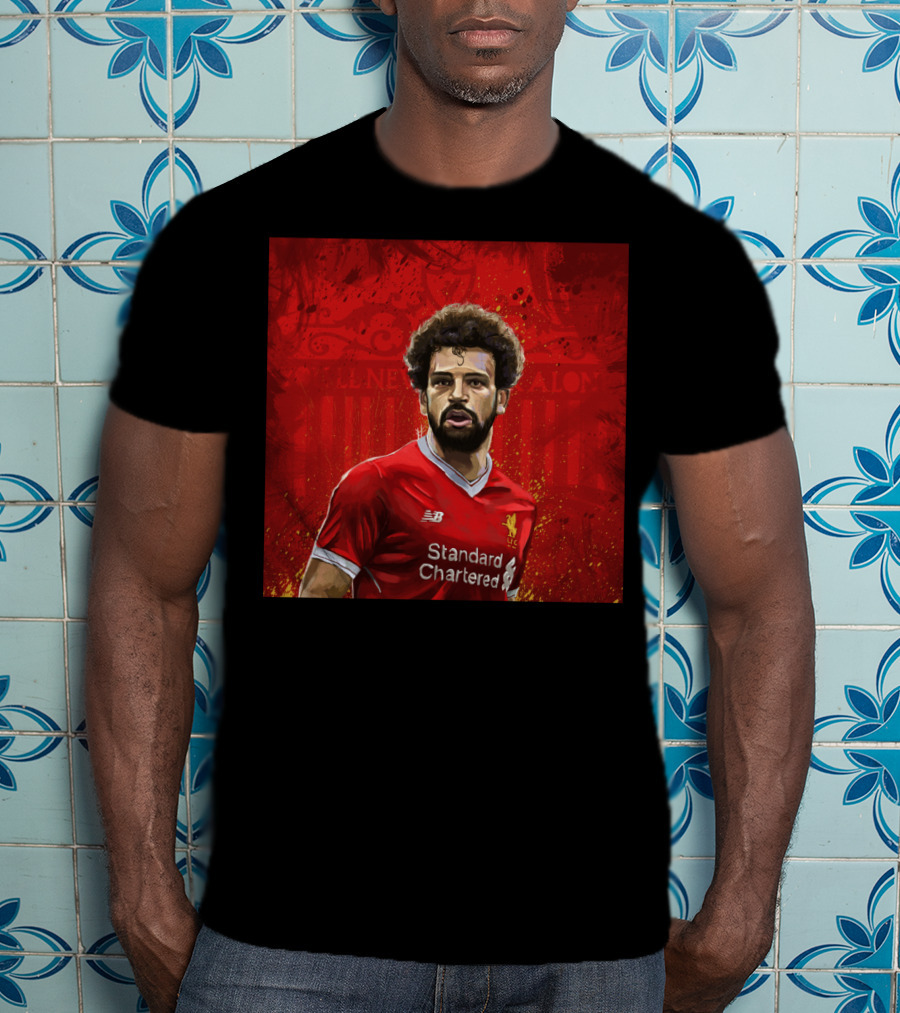 Liverpool Mohamed Salah Standard Chartered Red Jersey T-Shirt