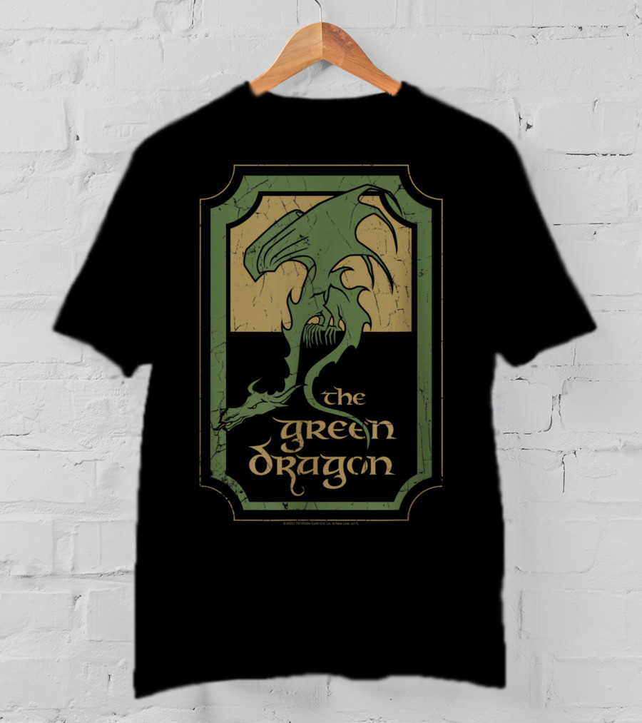 The Green Dragon Tavern Lord Of The Rings Fantasy T-Shirt