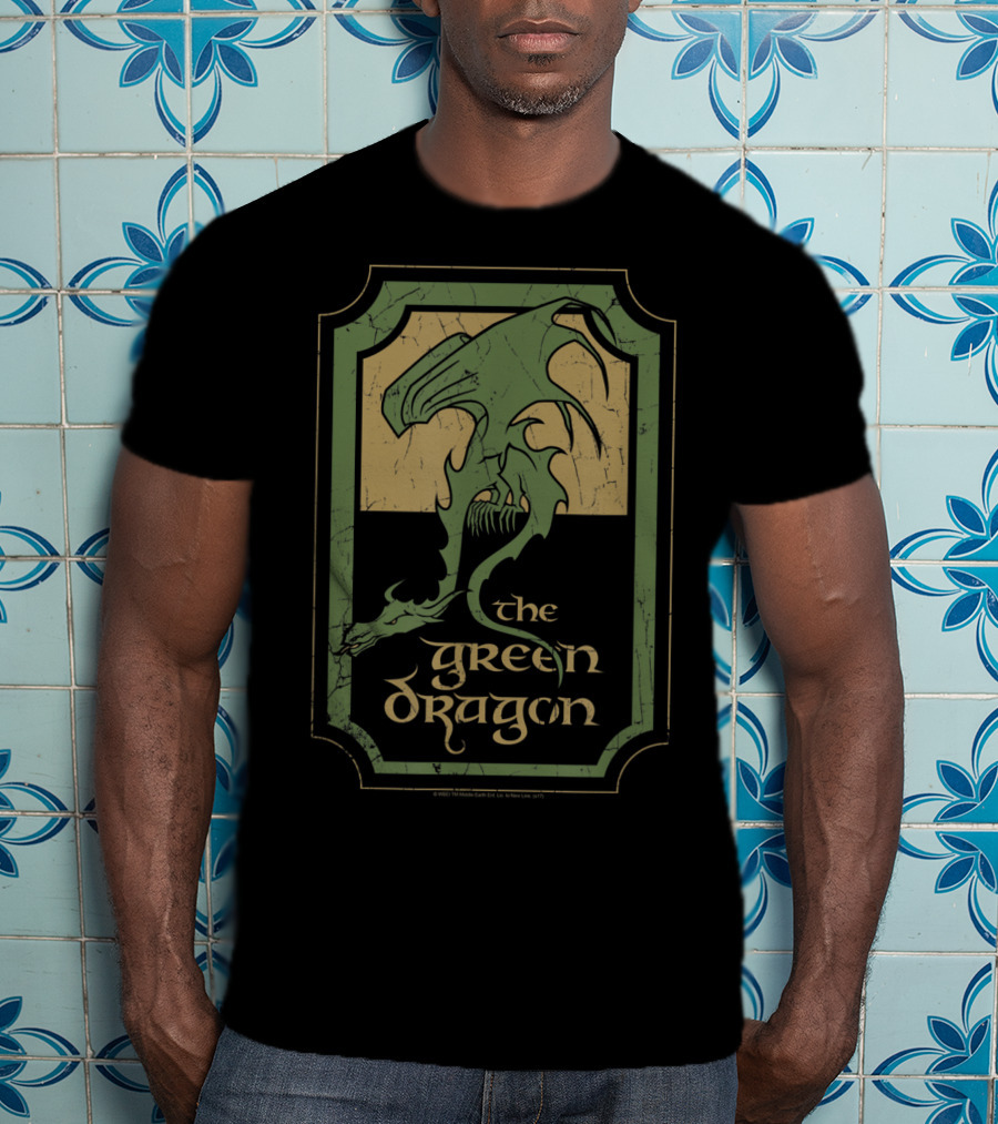 The Green Dragon Tavern Lord Of The Rings Fantasy T-Shirt