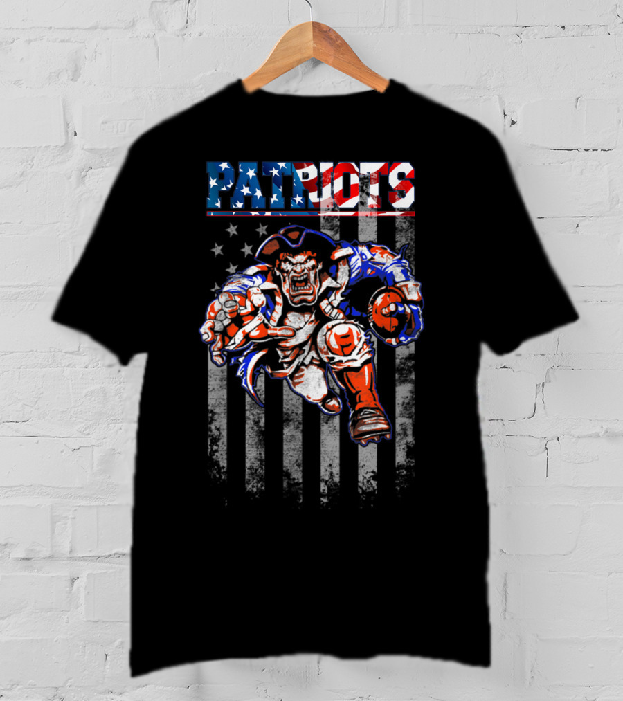 Patriotic American Football Fans New England Patriots T-Shirt