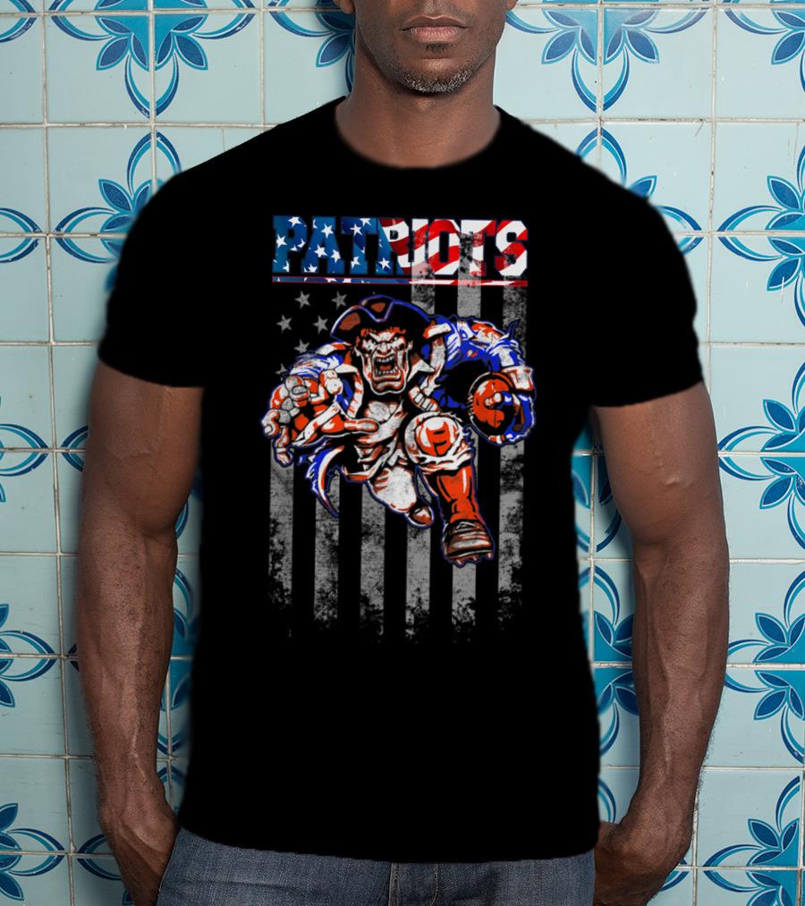 Patriotic American Football Fans New England Patriots T-Shirt