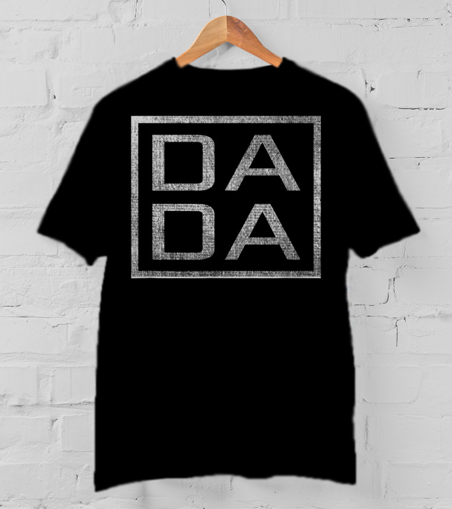 Mens Distressed Dada Funny Father's Day Rectangle T-Shirt