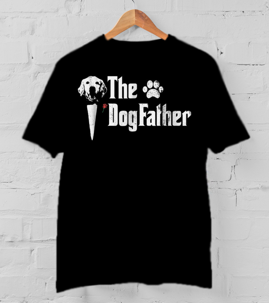 The DogFather Golden Retriever Dog Dad Mens T-Shirt