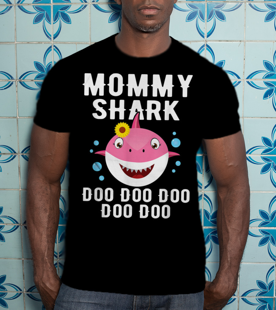 Mommy Shark Doo Doo Doo Doo Funny Kids Video Baby T-Shirt