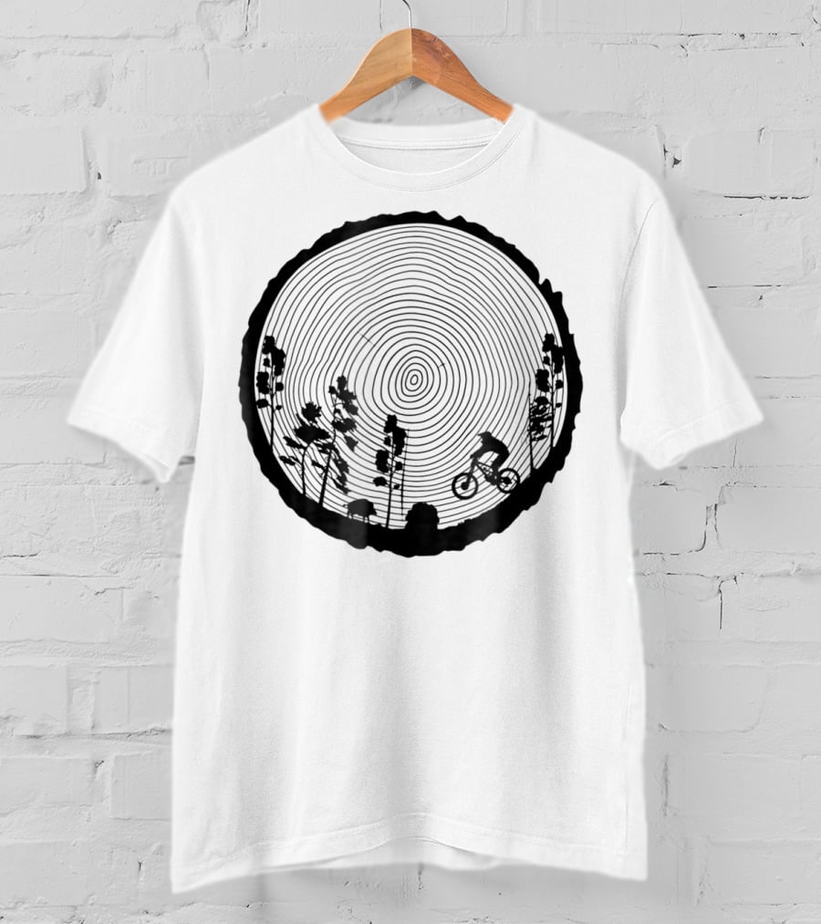 Mountain Bike MTB Downhill Wood Trail Singletrack Adventure T-Shirt