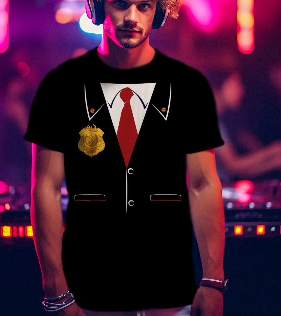 Odd Squad Agent Suit Badge And Tie T-Shirt