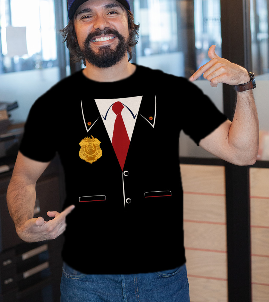 Odd Squad Agent Suit Badge And Tie T-Shirt