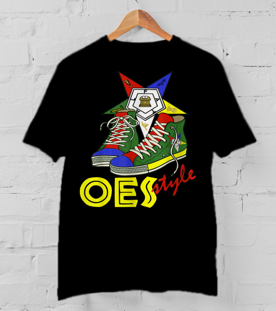 OES Style Order Of The Eastern Star Sistar Sneakers T-Shirt
