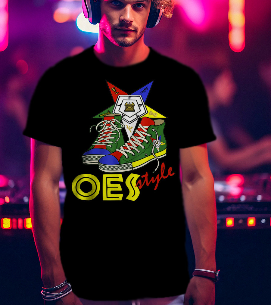 OES Style Order Of The Eastern Star Sistar Sneakers T-Shirt