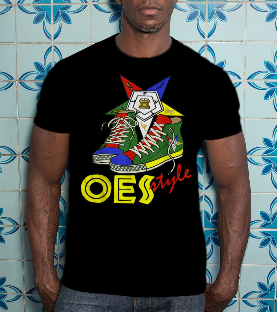 OES Style Order Of The Eastern Star Sistar Sneakers T-Shirt