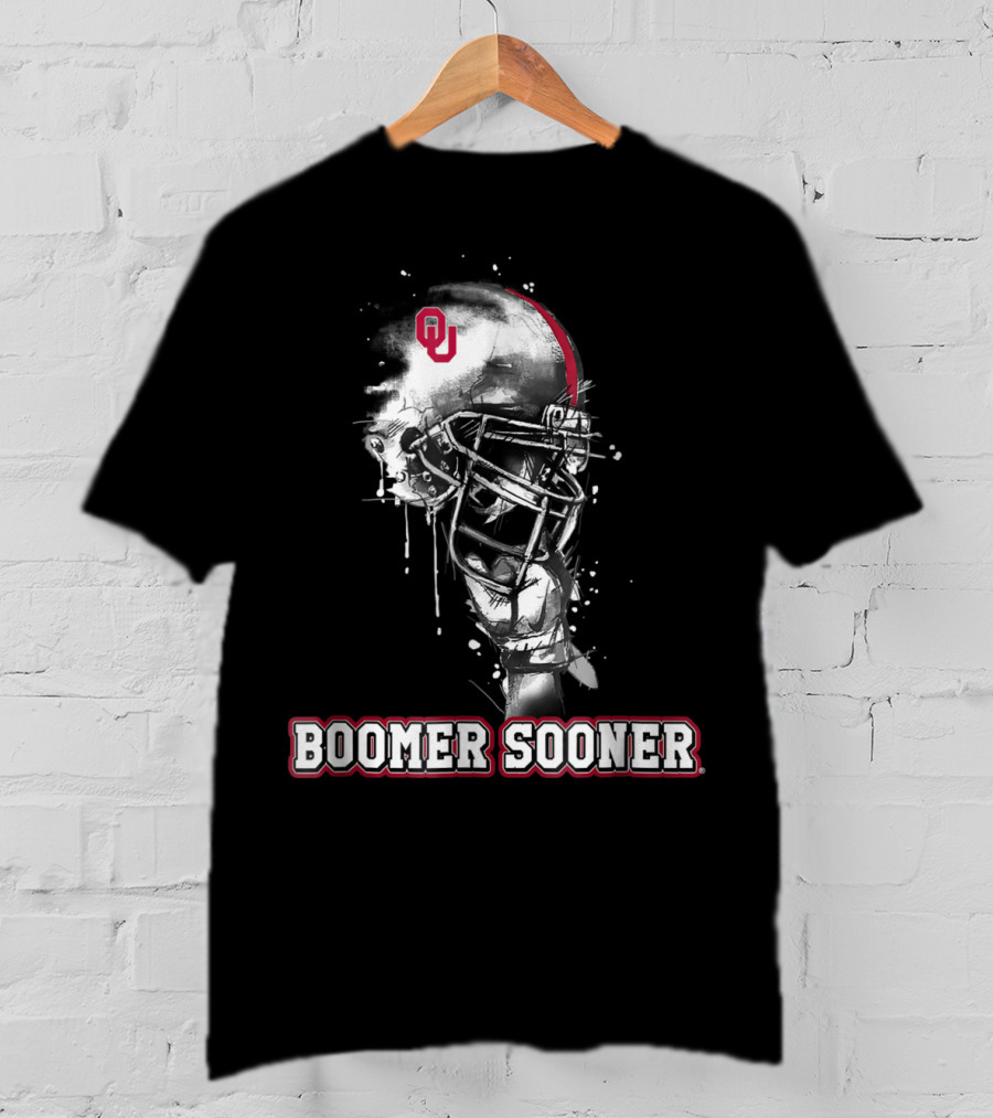 Boomer Sooner Oklahoma Sooners Helmet OU T-Shirt