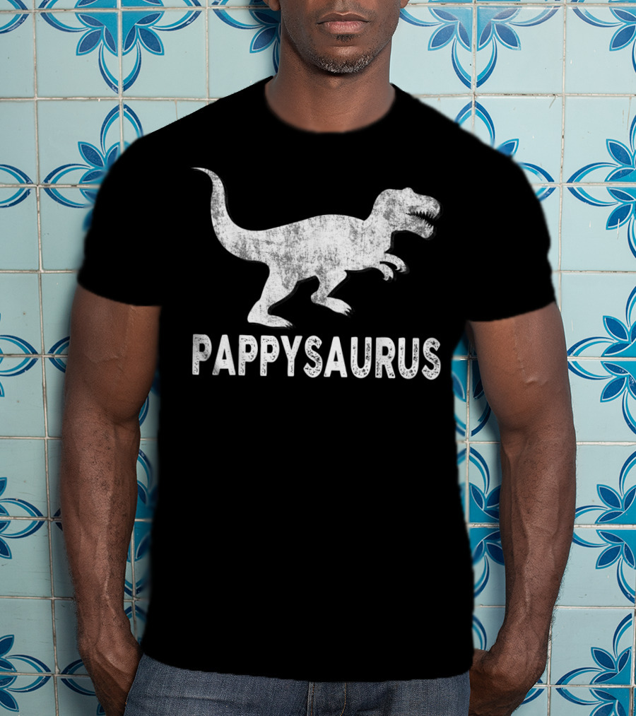 Pappysaurus Dinosaur Graphic Pappy T-Shirt
