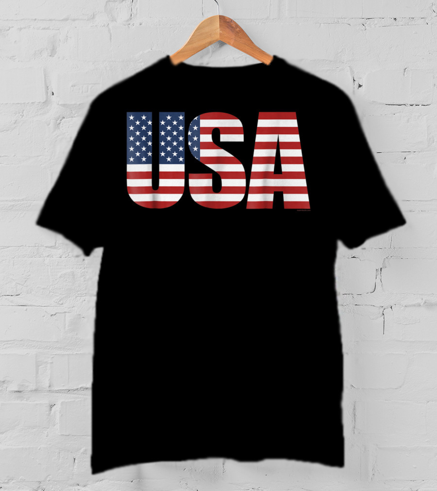 USA American Flag Patriotic Men T-Shirt