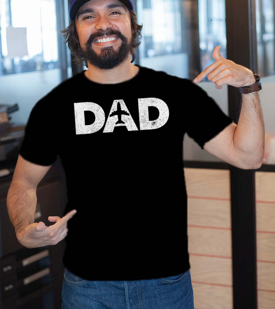 Dad Airplane Pilot Father's Day Aviat T-Shirt
