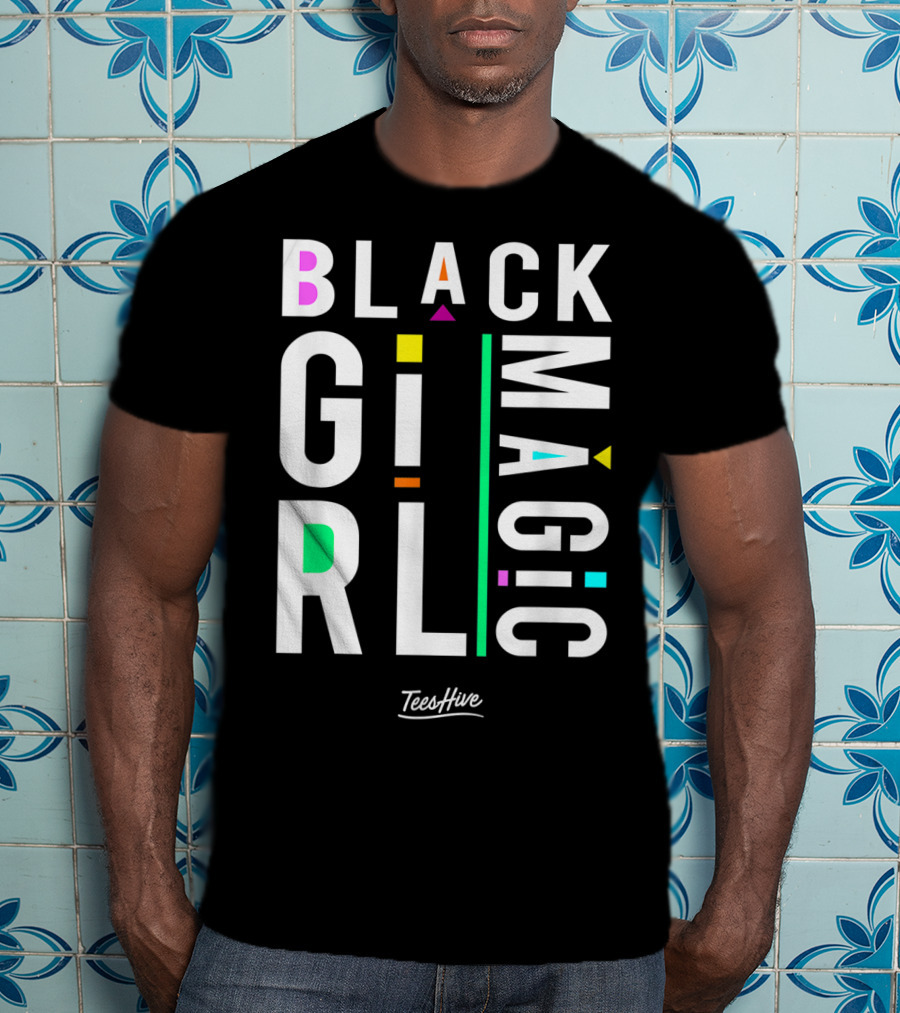 Proud Black Girl Magic By TeesHive T-Shirt
