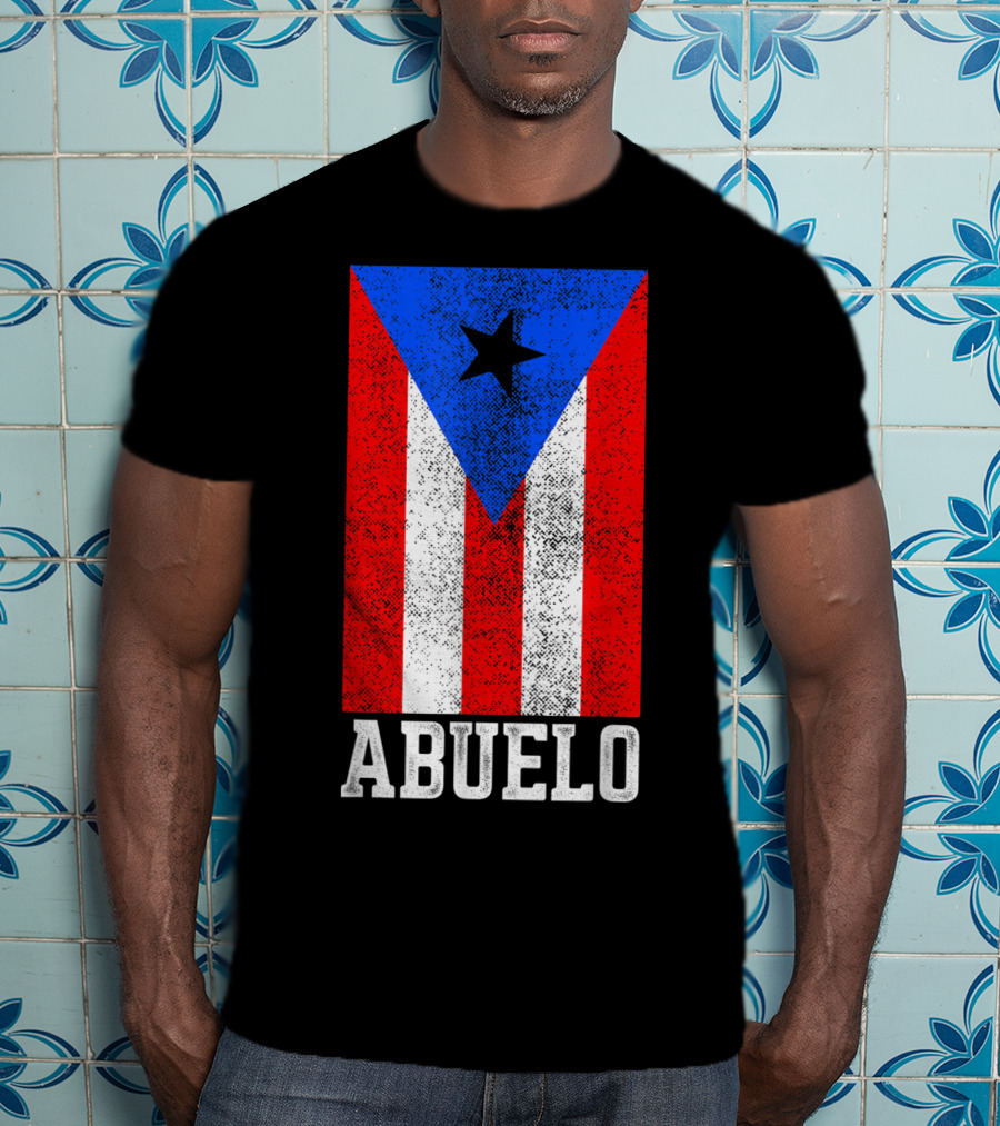 Puerto Rico Flag Abuelo T-Shirt