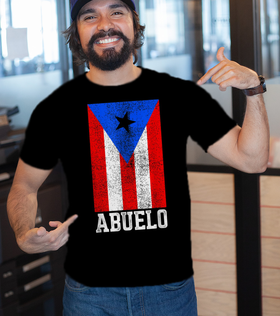 Puerto Rico Flag Abuelo T-Shirt