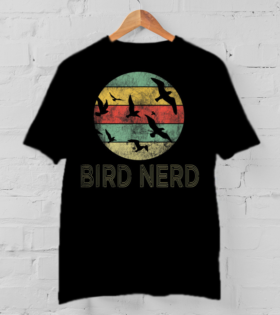 Retro Vintage Bird Nerd Birding Funny Bird Wat T-Shirt