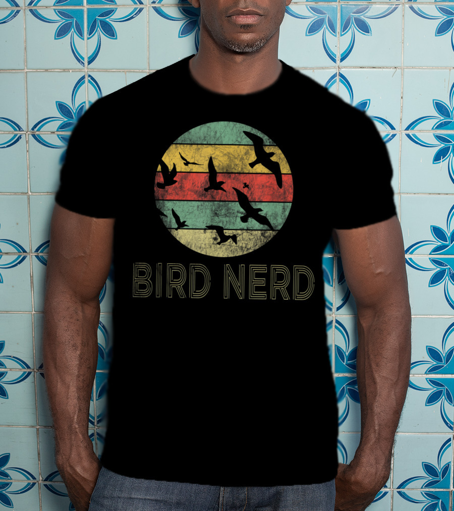 Retro Vintage Bird Nerd Birding Funny Bird Wat T-Shirt