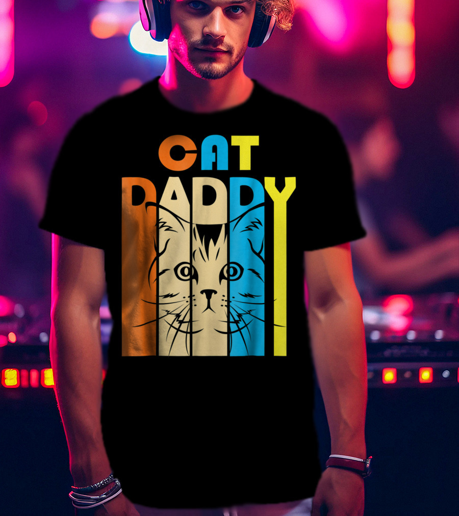 CAT DADDY Retro Vintage T-Shirt