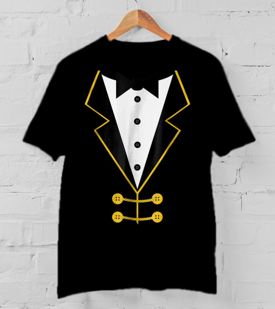 Ringmaster Circus Tuxedo Costume Black Tie Event T-Shirt