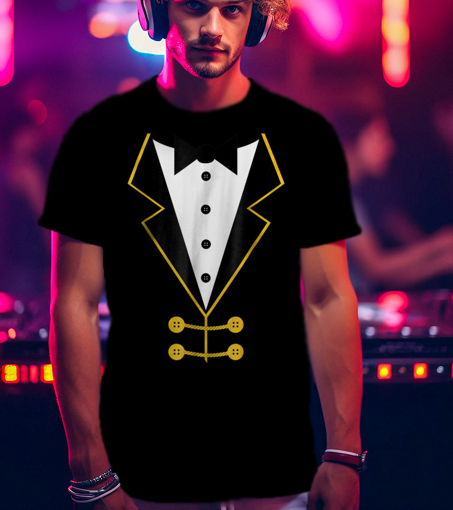 Ringmaster Circus Tuxedo Costume Black Tie Event T-Shirt