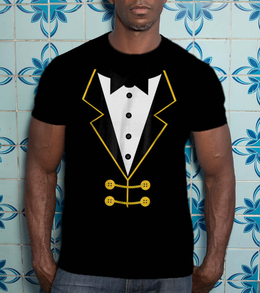 Ringmaster Circus Tuxedo Costume Black Tie Event T-Shirt