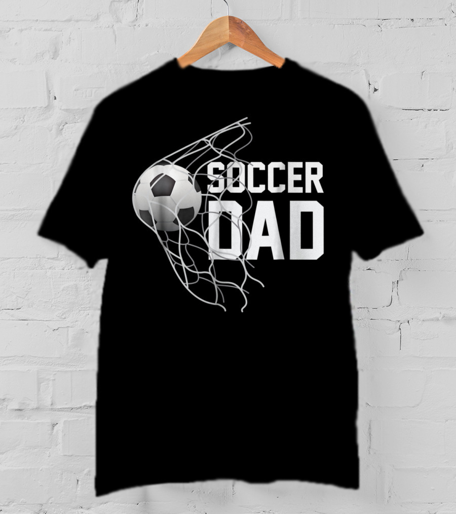 Soccer DAD Football Futbol Goal Net Parents T-Shirt